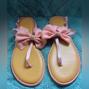 Primark Widefit thong sandals size 9 ballerina rose pink
